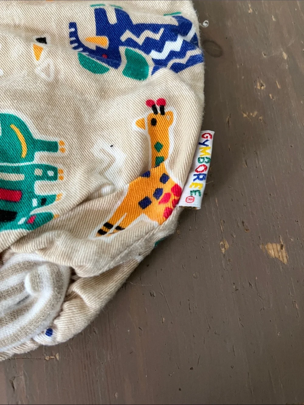 Vintage Gymboree Safari Animal Print Shortalls